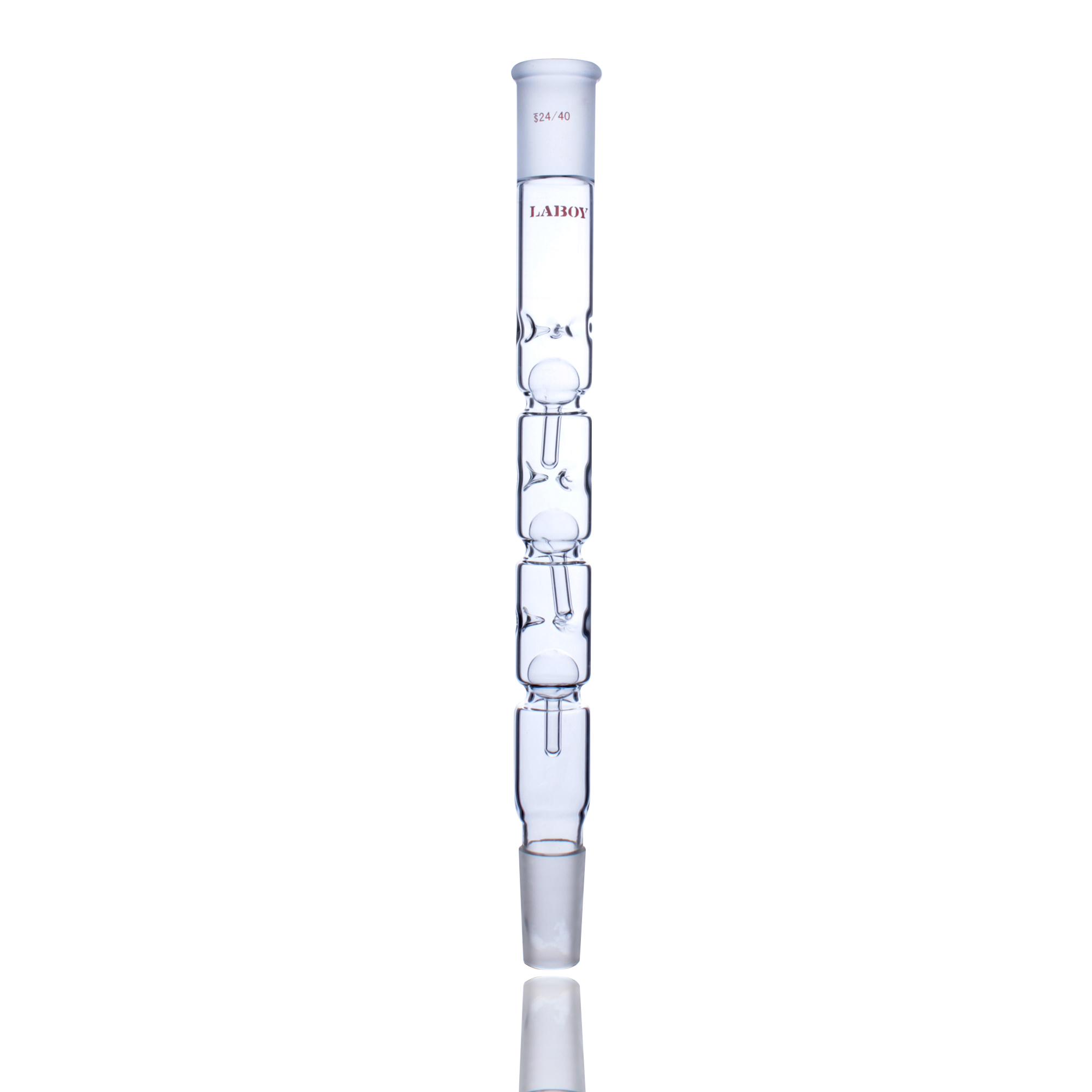 Snyder bulb-type distillation column with 24/40 joints for laboratory use