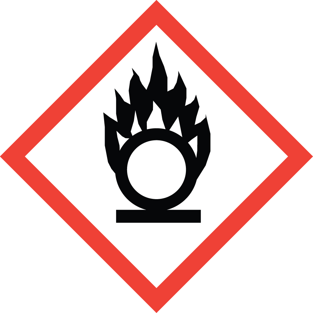 Oxidizer hazard pictogram