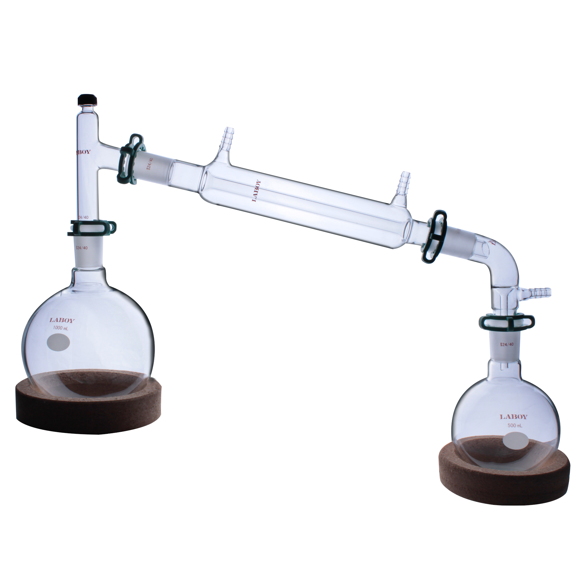 Simple distillation setup